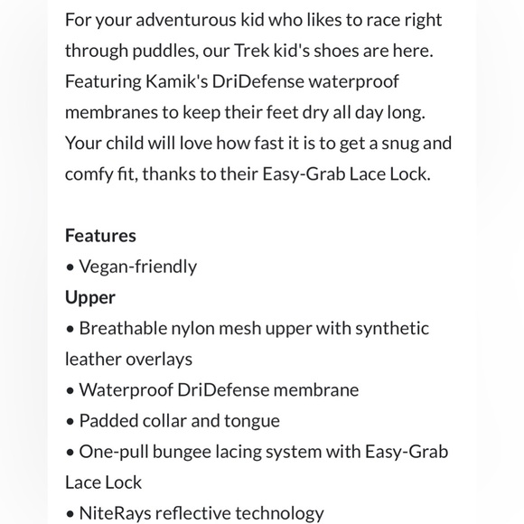 NEW! Kamik Trek waterproof Shoes - Picture 4 of 4